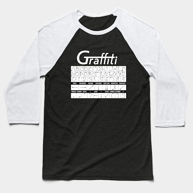 Graffiti Baseball T-Shirt by WayBack